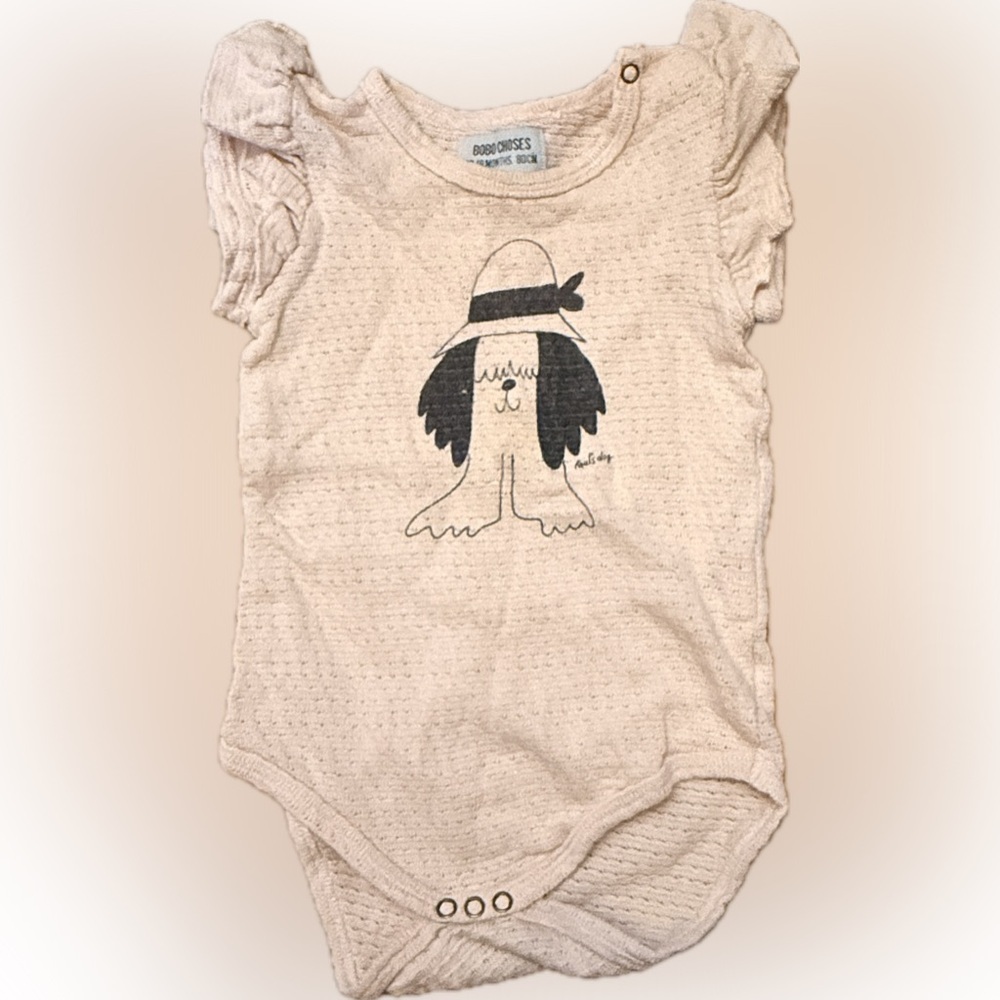Bobo Choses Organic Cotton Onesie Paul's Dog
